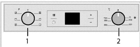BEKO BIE15300XCS, BIE15400XPS, BIE15300XP - Sélection d'une température et d'un mode de fonctionnement. - 1
