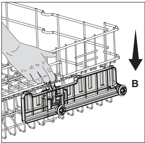 BEKO DFN665 - Pour élever le panier: - 2