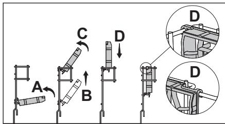 BEKO DFN665 - Pour fermer les supports: - 1