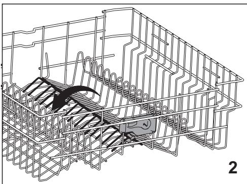 BEKO DFN665 - Tiges du panier supérieur rétractables - 2