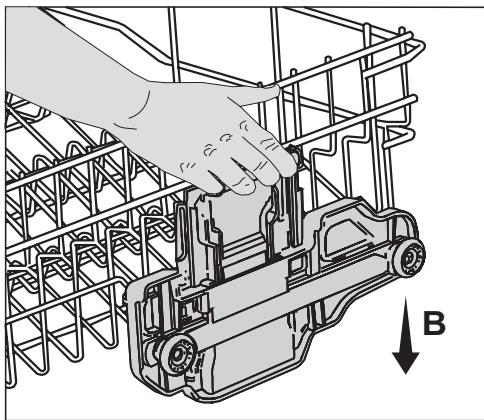 BEKO DFN665 - Pour abaisser le panier: - 1