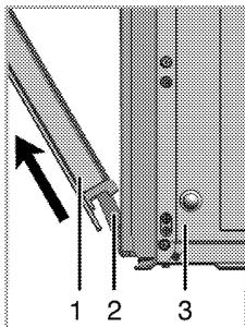 BEKO OIE226XP - Retirer la porte du four. - 3