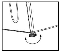 BEKO DC 2570 - Réglage des pieds - 1