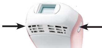 REMINGTON I LIGHT IPL6750,  6750 - Boutons de déblocage de l'accessoire - 1