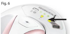 REMINGTON I LIGHT IPL6750,  6750 - Selection du niveau d'intensite - 1