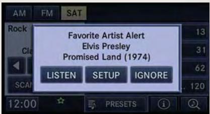 JEEP - Favoris de la radio satellite siriusxm (favoris du mode satellite) - 2