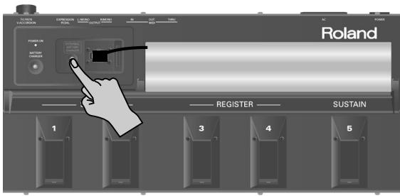 ROLAND FR-7B - Recharger la batterie sur le fbc-7 - 10