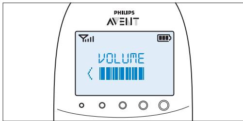 PHILIPS AVENT SCD580 - Réglage du volume - 1