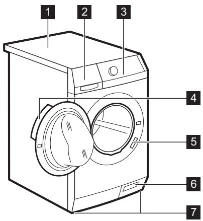 ELECTROLUX EWW1687SWD - Vue d'ensemble de l'appareil - 1