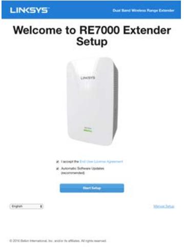 LINKSYS RE7000 - Démarrez l'installation. - 1