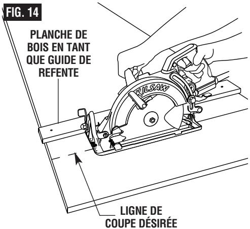 SKIL SAW - UTILISATION D'UNE PLANCHE COMME GUIDE DE REFENTE - 1