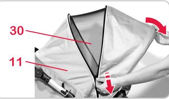 BRITAX B SMART & B-SMART - Changement de la capote - 2