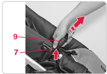 BRITAX B SMART & B-SMART - Pour monter l'anse de sécurité 9, procéder comme suit : - 3