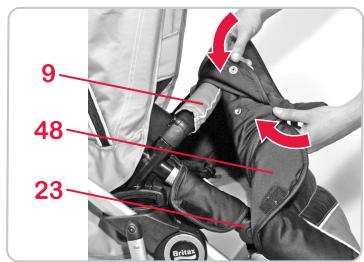 BRITAX B SMART & B-SMART - Changement de la capote - 11