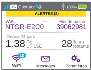 NETGEAR AC790 - Utilisation de l'écran tactile - 1