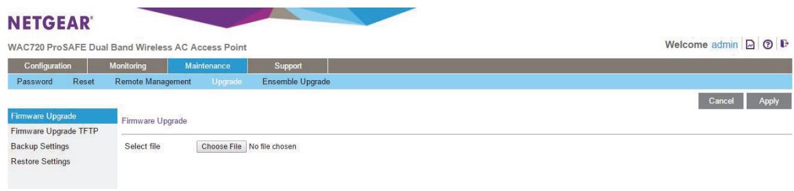 NETGEAR WAC730 - To use a web browser to upgrade the wireless access point firmware: - 1