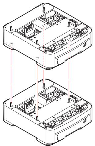 OKI C712DN,  C712N - Bacs à PAPIER supplémentaires - 1