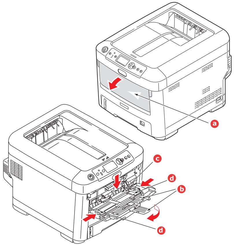 OKI C712DN,  C712N - BAC multifonction - 1