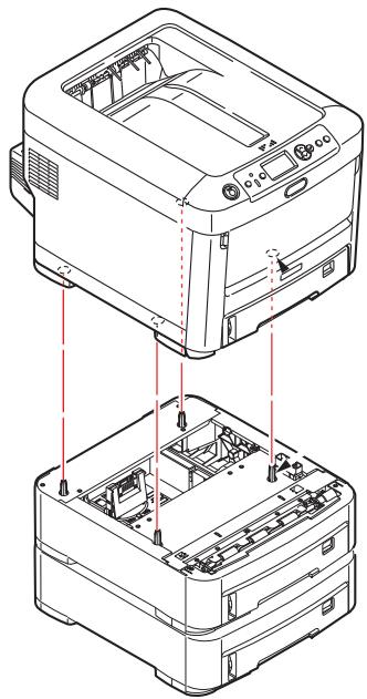 OKI C712DN,  C712N - Bacs à PAPIER supplémentaires - 2