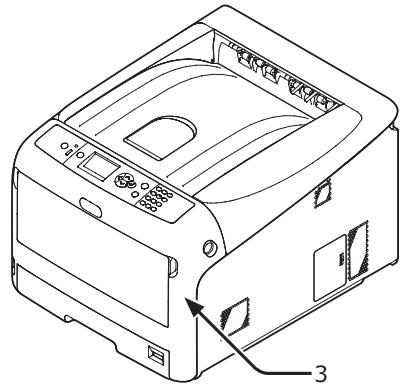 OKI C822N - Fermez le capot avant (3) - 1