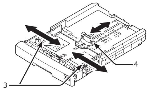 OKI C822N - Réglez la numérotation du format de papier (2) afin de la faire correspondre au format du papier à charger. - 2