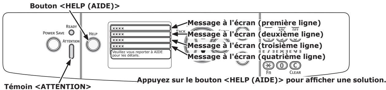 OKI C822N - Lorsqu'un message de remplacement des consommables ou de maintenance de l'appareil s'affiche - 1
