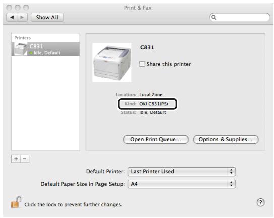 OKI C822N - Utilisation de tcp/ip (pour macos x 10.5 à 10.7) - 4