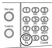 OKI C822N - Utilisation de la touche de fonction - 1