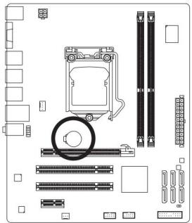 GIGABYTE GA-H55M-S2 - 6) BAT (Batterie) - 1
