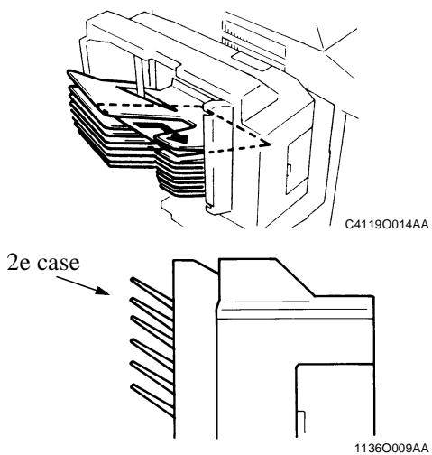 KONICA MINOLTA CF911P - Placer une feuille de papier dans la 2e case de la Trieuse/Agrafeuse - 1