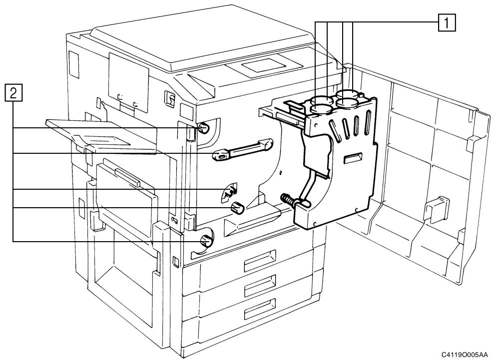 KONICA MINOLTA CF911P - Intérieur de l'imprimante - 1