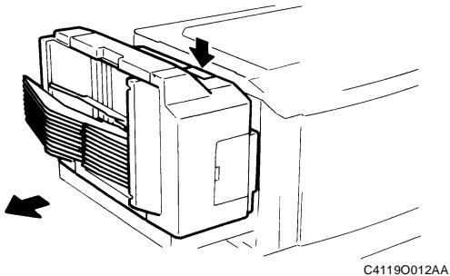 KONICA MINOLTA CF911P - Remplacement de la cartouche d'agrafes - 1
