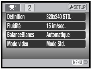 KONICA MINOLTA DIMAGE Z3 - Tailles des fichiers vidéo - 1