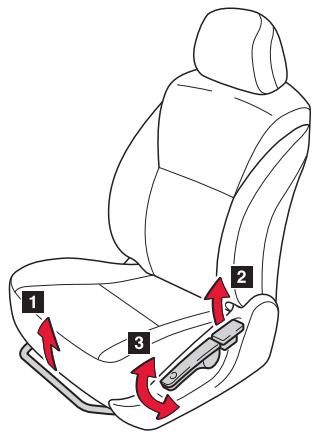 TOYOTA AURIS HYBRIDE - Réglage des sièges et des ceintures de sécurité - 1