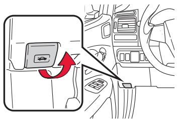 TOYOTA AURIS HYBRIDE - Ouverture du capot - 1