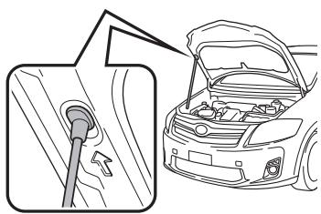 TOYOTA AURIS HYBRIDE - Ouverture du capot - 3