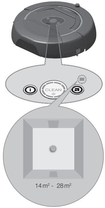 IROBOT SCOOBA 450 - Sélection de la longueur de cycle - 1