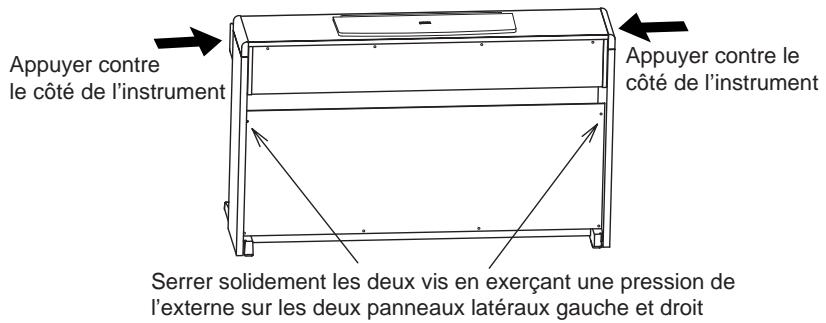 KORG C-320 - Fixez l'instrument. - 2