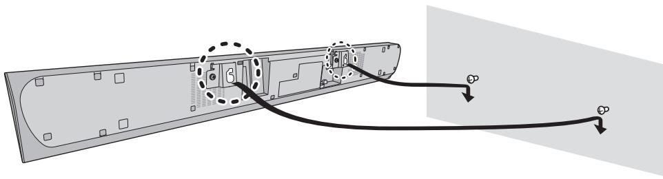 PANASONIC SC-HTB8 - Vissez une vis dans le mur. - 2