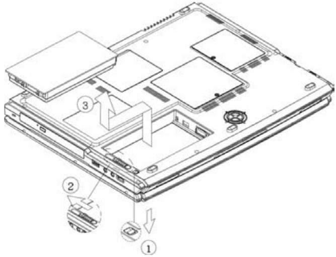 MEDION BDARIM2050 - Retrait de la batterie - 1