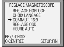 DAEWOO SH-9540S - Lecture / enregistrement du format 16:9 - 2