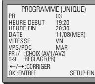 DAEWOO SH-9540S - Programmation d'enregistrement à l'aide de la fonction showview - 3