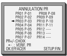 DAEWOO SH-9540S - Effacement des nombres de programme - 5