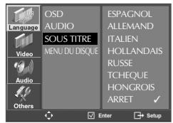 DAEWOO SH-9540S - Configuration de la langue - 10