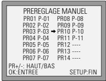 DAEWOO SH-9540S - Effacement des nombres de programme - 3