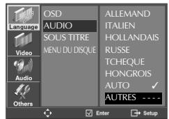 DAEWOO SH-9540S - Configuration de la langue - 9