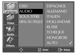 DAEWOO SH-9540S - Configuration de la langue - 8