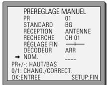DAEWOO SH-9540S - Effacement des nombres de programme - 1