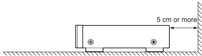 MARANTZ CD5400 - Inappropriate places for installation - 2