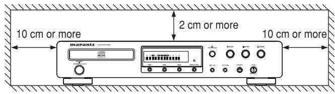MARANTZ CD5400 - Inappropriate places for installation - 1